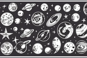Solar System Tattoo tattoo idea
