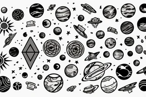 Solar System tattoo idea