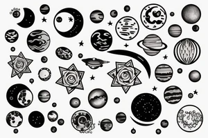 Solar System tattoo idea