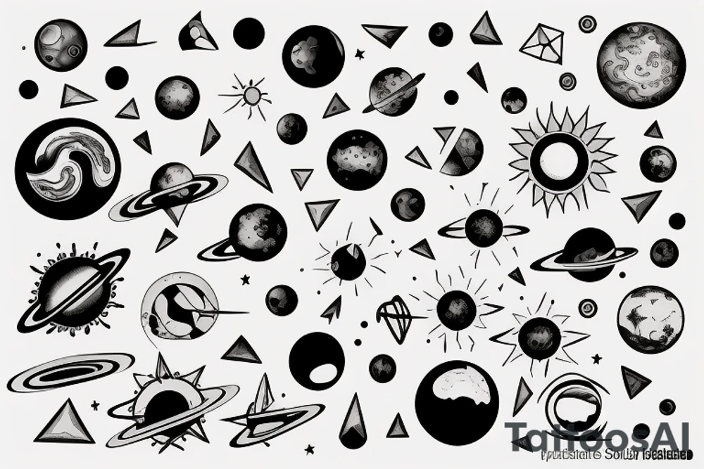 Solar System tattoo idea