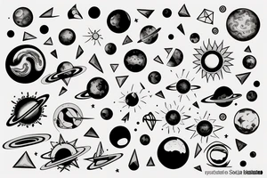 Solar System tattoo idea