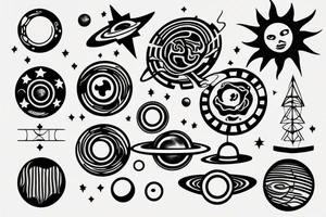 Solar System tattoo idea