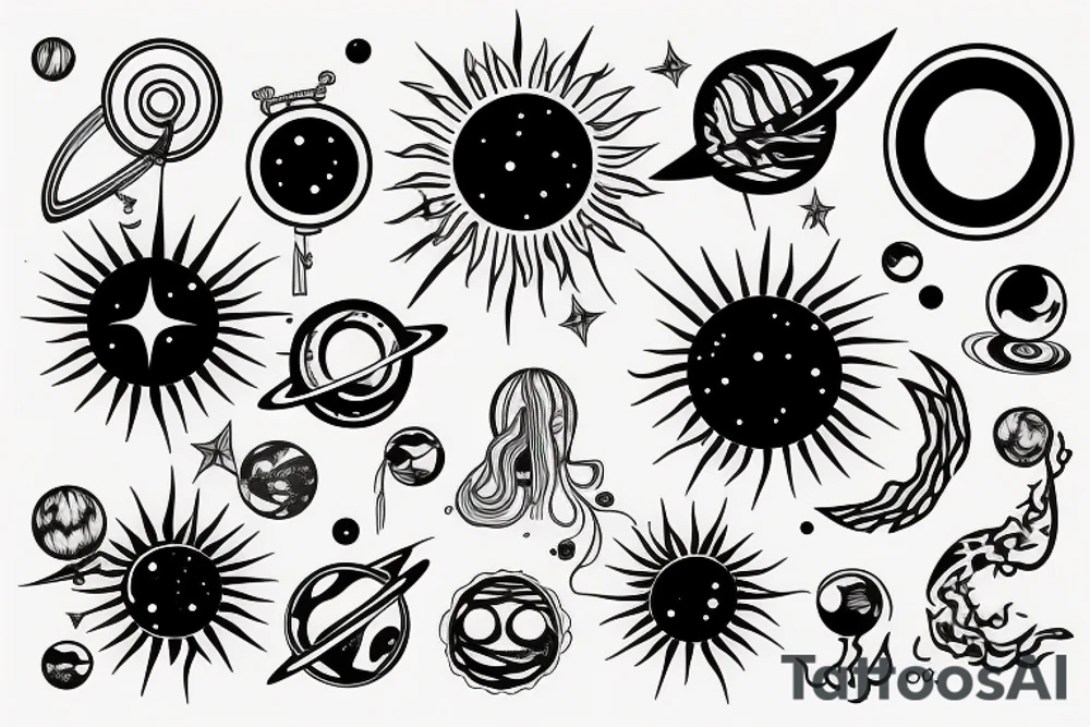 Solar System tattoo idea