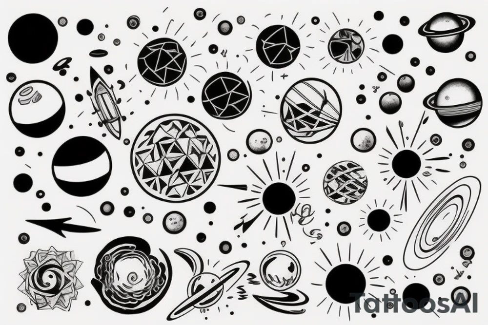 Solar System tattoo idea