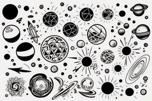 Solar System tattoo idea