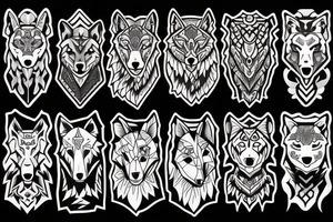 wolf cool tattoo idea