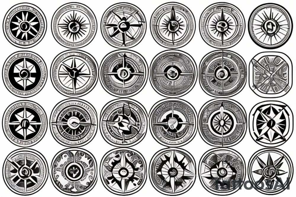 compass tattoo idea