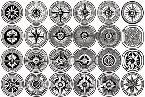 compass tattoo idea