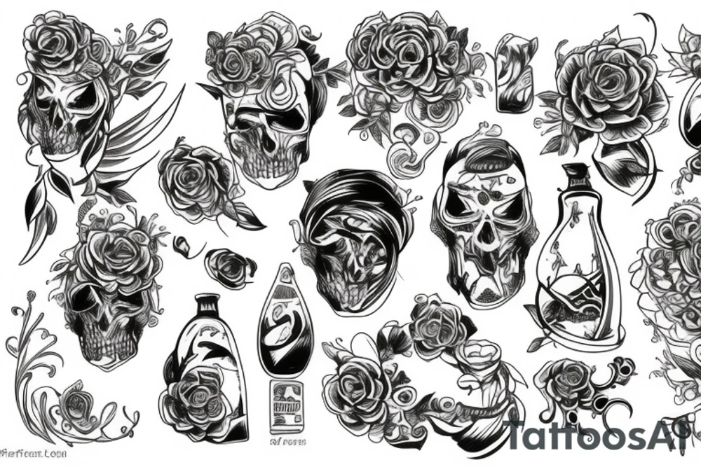 Flasche tattoo idea