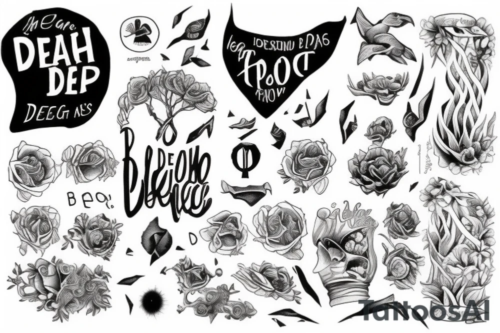 a tattoo based on the song "depth over distance" by ben howard tattoo idea