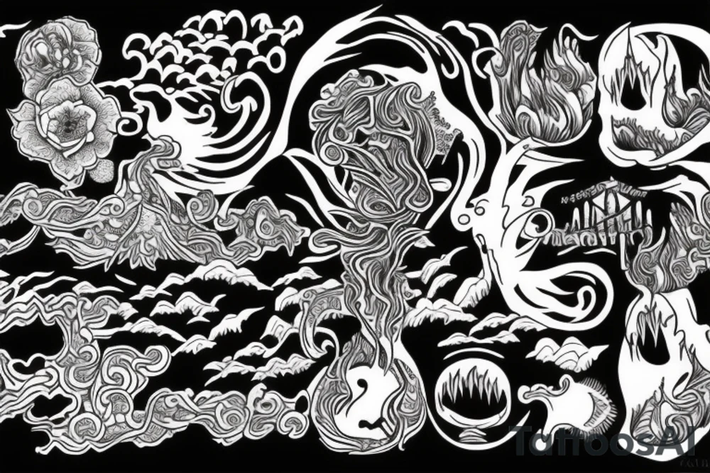 a tattoo based on the song "depth over distance" by ben howard tattoo idea