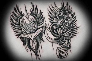 magic dagger minimalism tattoo idea