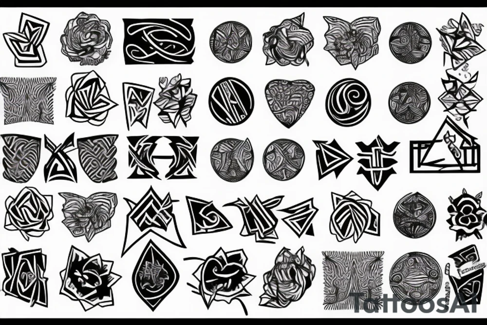 magic pattern tattoo idea