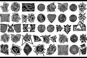 magic pattern tattoo idea