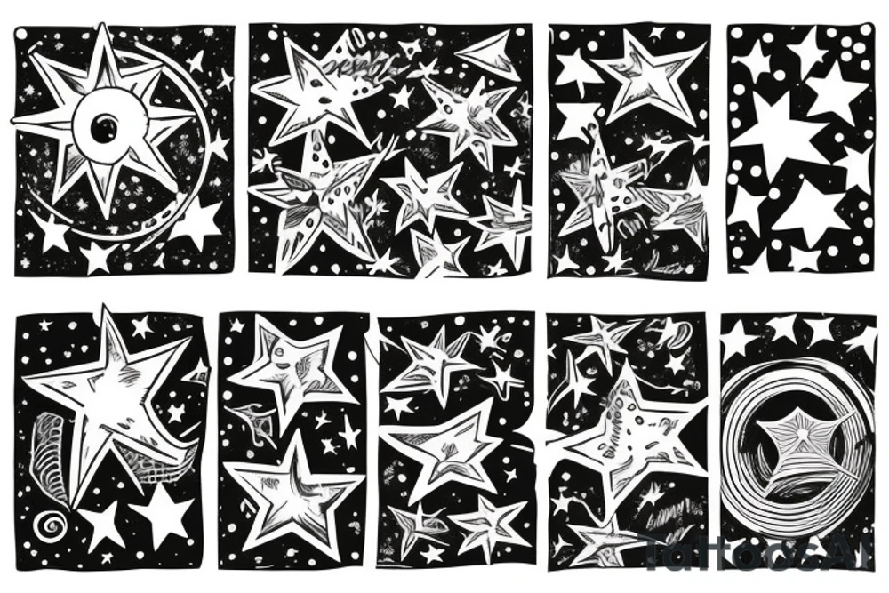 Stars tattoo idea