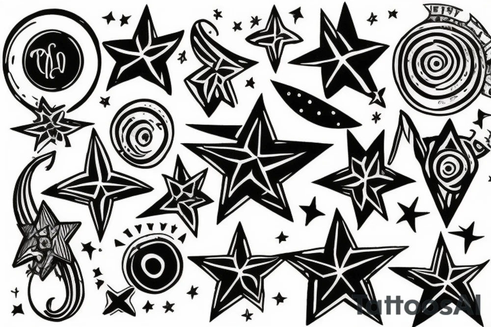 Stars tattoo idea