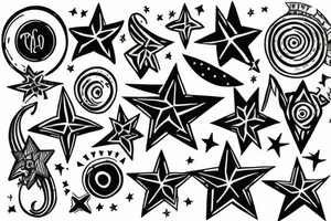 Stars tattoo idea