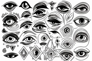 all-seeing eye tattoo idea
