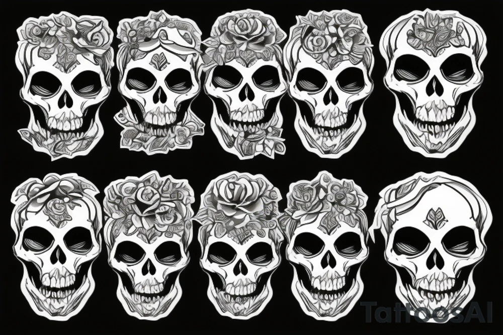 Skeleton motorcycle rider tattoo idea