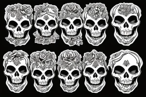 Skeleton motorcycle rider tattoo idea