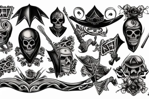 Skeleton knight tattoo idea