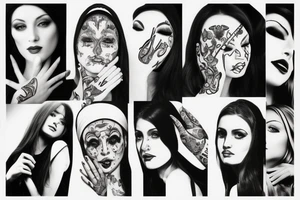 Woman nun tattoo idea