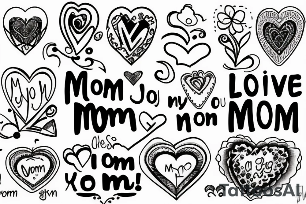 My love for my mom tattoo idea