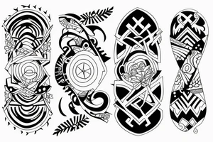 Matching siblings tattoo idea