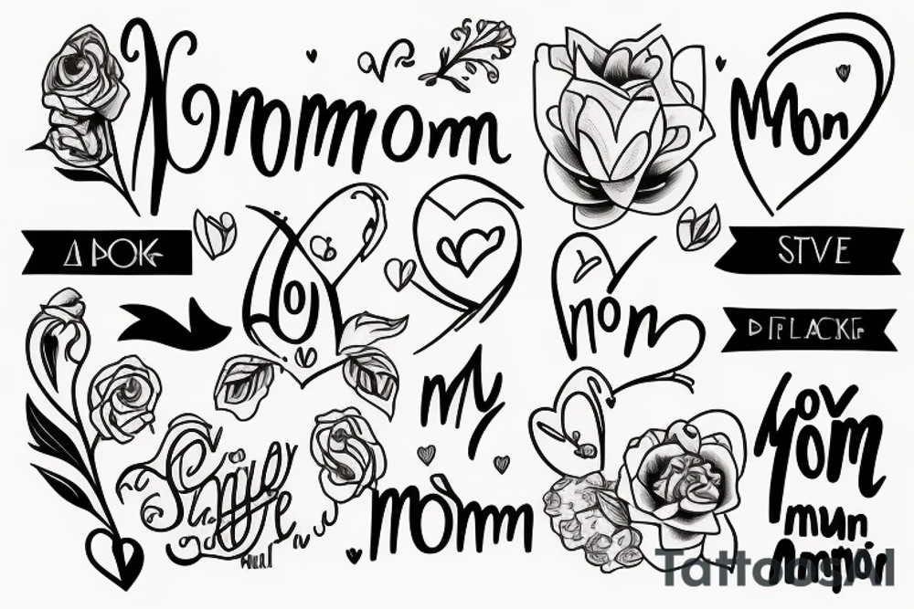 My love for my mom tattoo idea