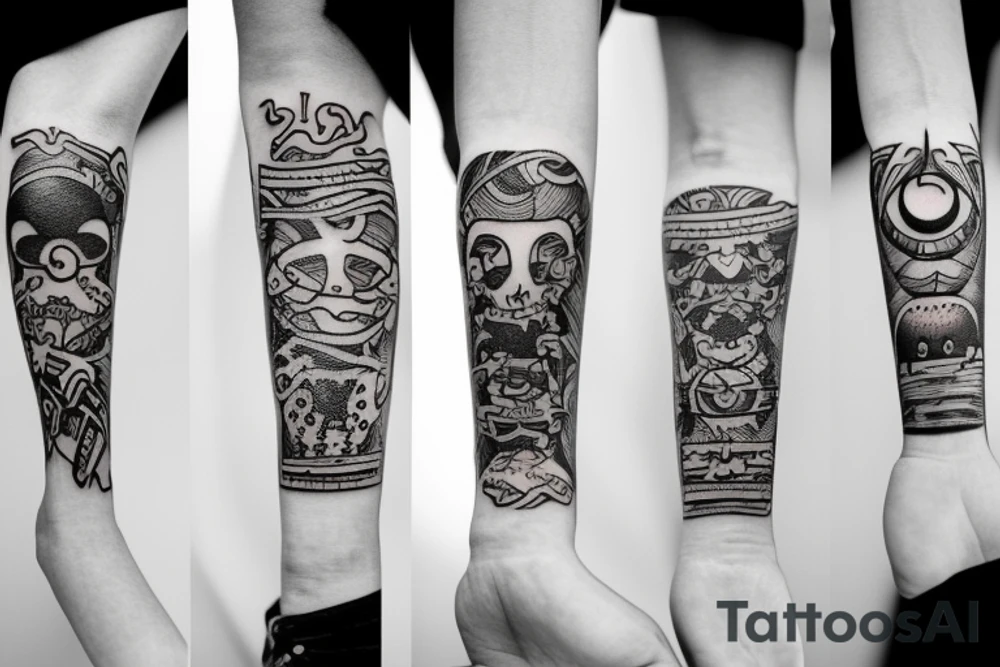 Matching siblings tattoo idea