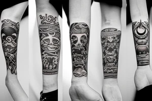Matching siblings tattoo idea