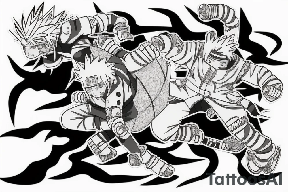 jiraiya naruto anime tattoo idea
