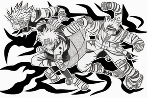 jiraiya naruto anime tattoo idea