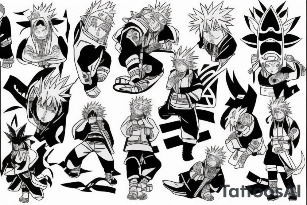 jiraiya naruto anime tattoo idea