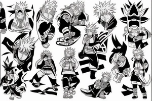jiraiya naruto anime tattoo idea