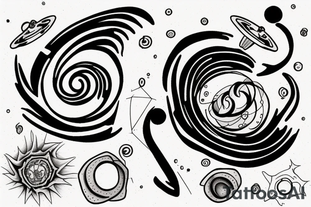 A MINIMALIST BLACK HOLE tattoo idea