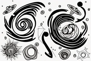A MINIMALIST BLACK HOLE tattoo idea