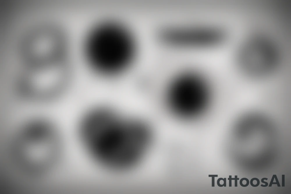 A MINIMALIST BLACK HOLE tattoo idea