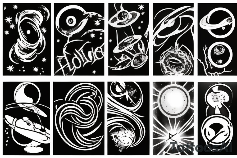 A BLACK HOLE tattoo idea