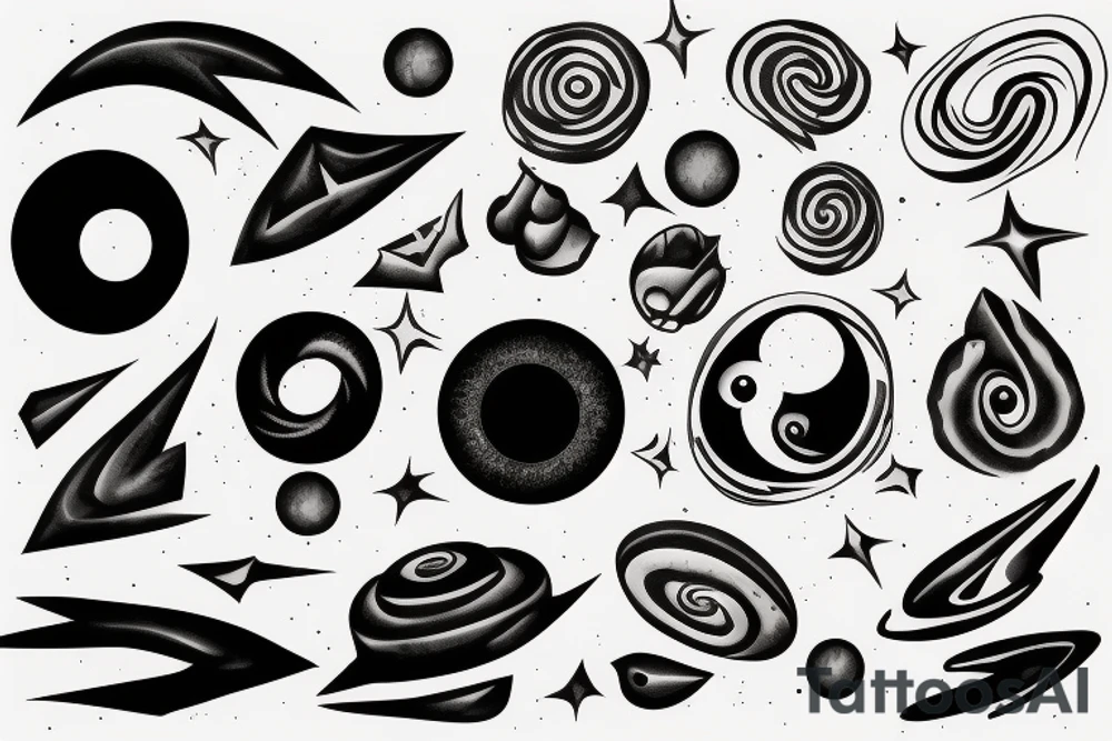 A BLACK HOLE tattoo idea