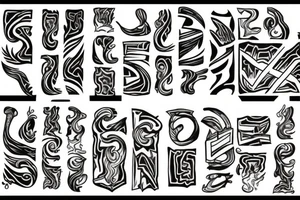 The name Zayden with a fire theme tattoo idea