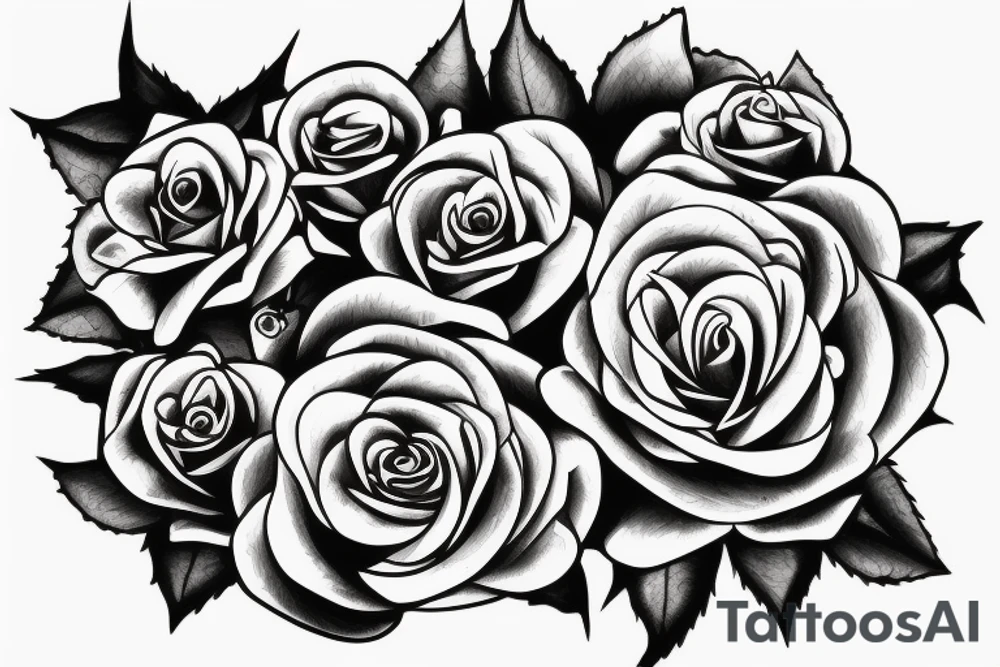 Rose from above tattoo idea