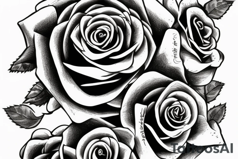 Rose from above tattoo idea
