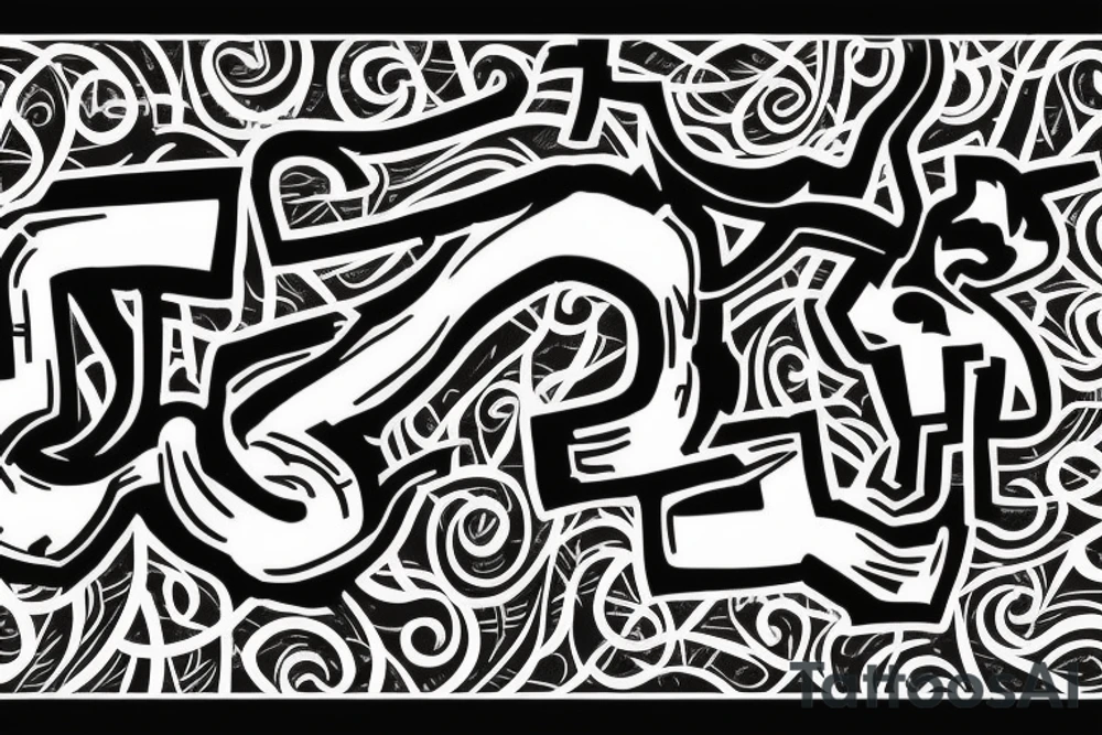 a lion with the date of the 06.08.2003 in roman letters beneath it tattoo idea