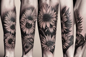 Sunflower tattoo idea