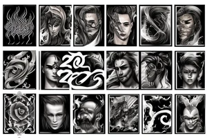 The name Zayden with a fire theme tattoo idea