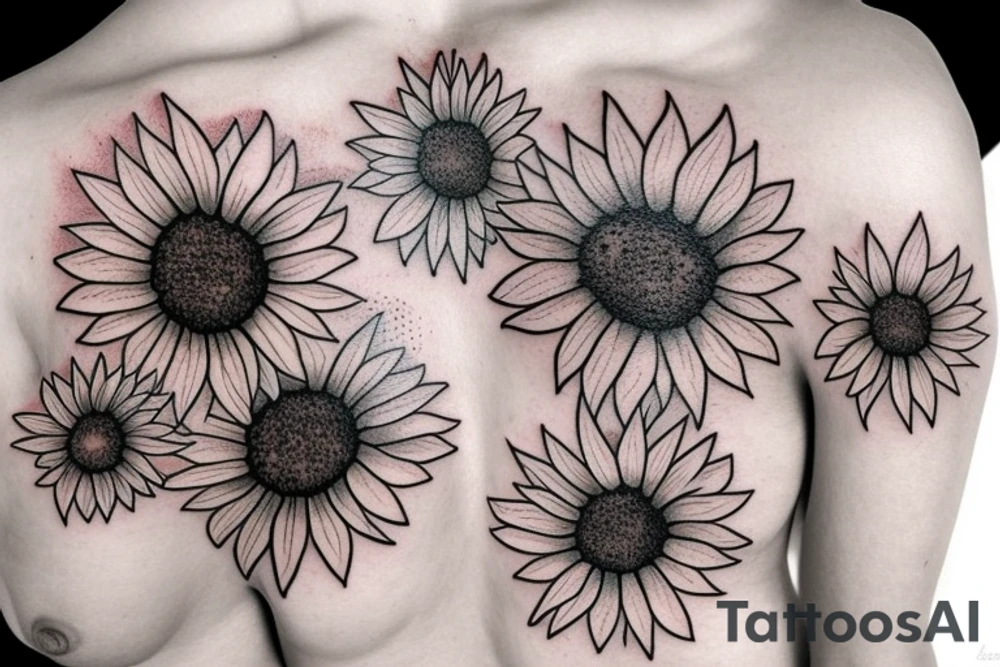 tiny Sunflower tattoo idea