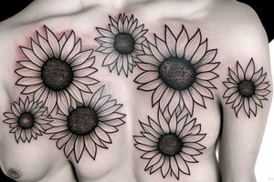 tiny Sunflower tattoo idea