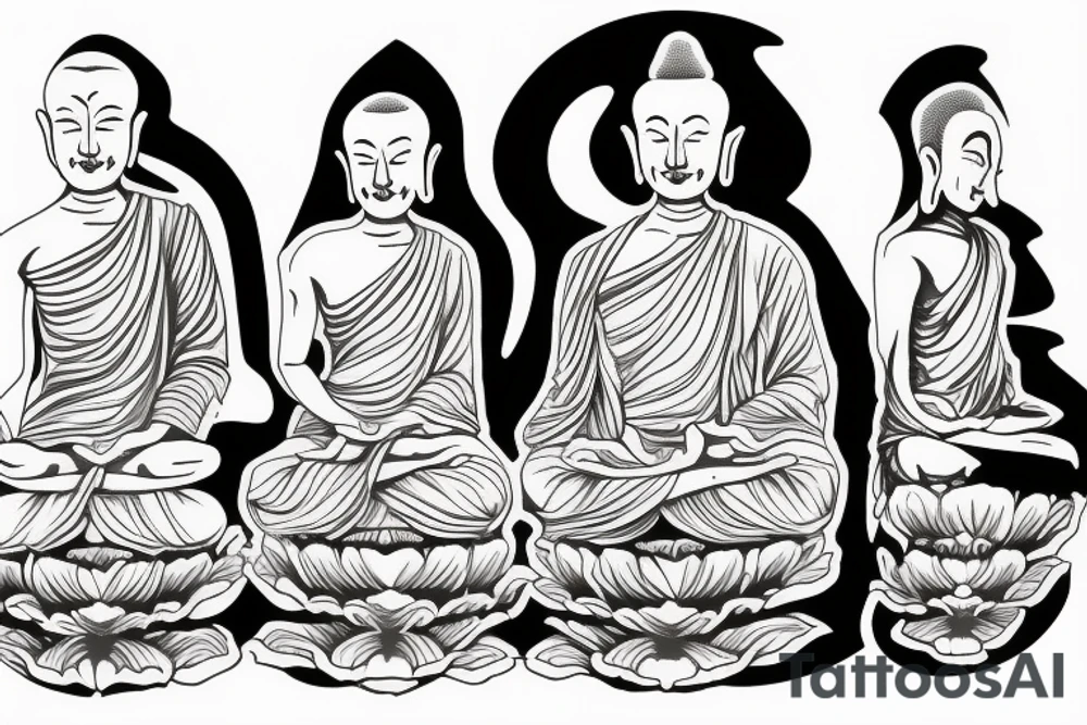 The three buddist monkyes tattoo idea