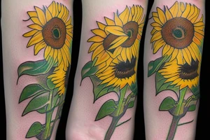 tiny Sunflower tattoo idea